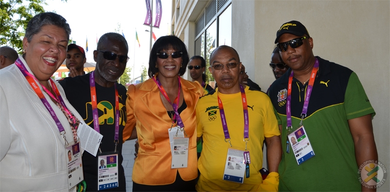 Dignitaries in the Athlete’s Village