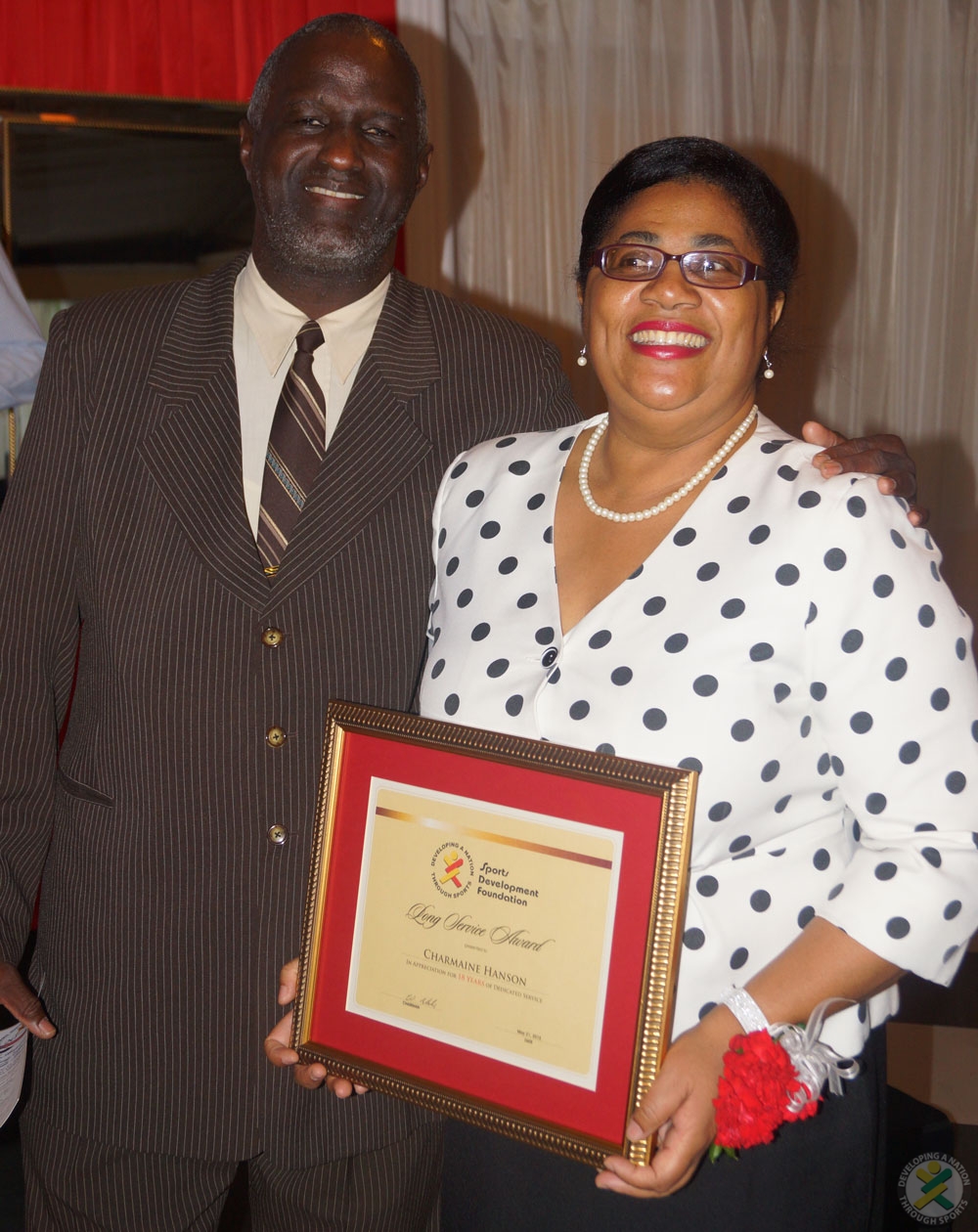 The General Manager, Mr. Denzil Wilks and the Chief Financial Officer, Miss Charmaine Hanson