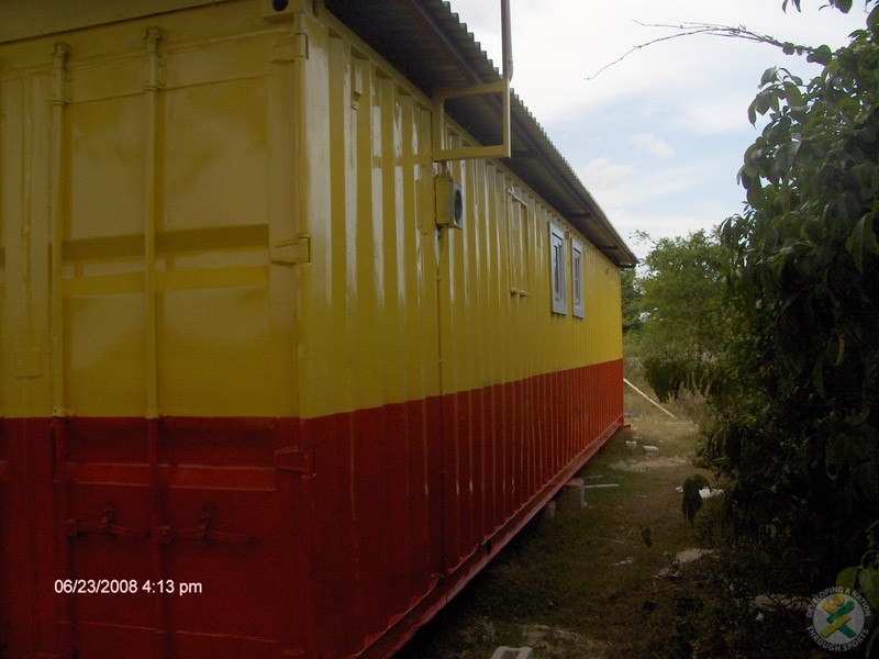 Container Change Room (rearview) - Prison Oval, Spanish Town, St. Catherine JA