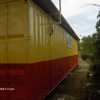 Container Change Room (rearview) - Prison Oval, Spanish Town, St. Catherine JA