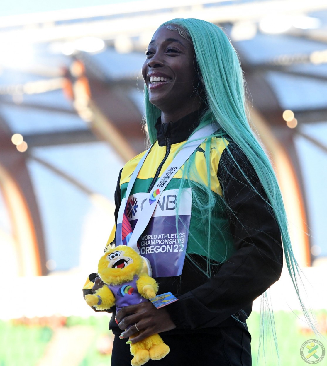 Shelly-Ann Fraser-Pryce Wins Gold - 100M