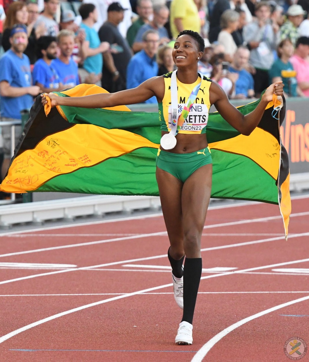 Shanieka Ricketts Wins Silver