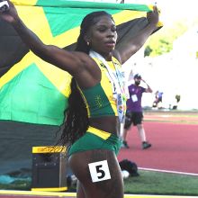 Elegant - Britany Anderson 100M Hurdles 2nd Place