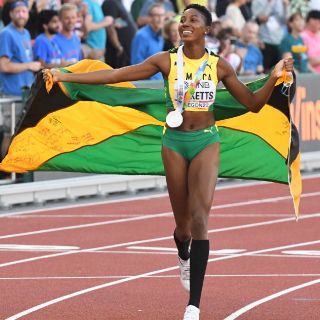 Shanieka Ricketts Wins Silver