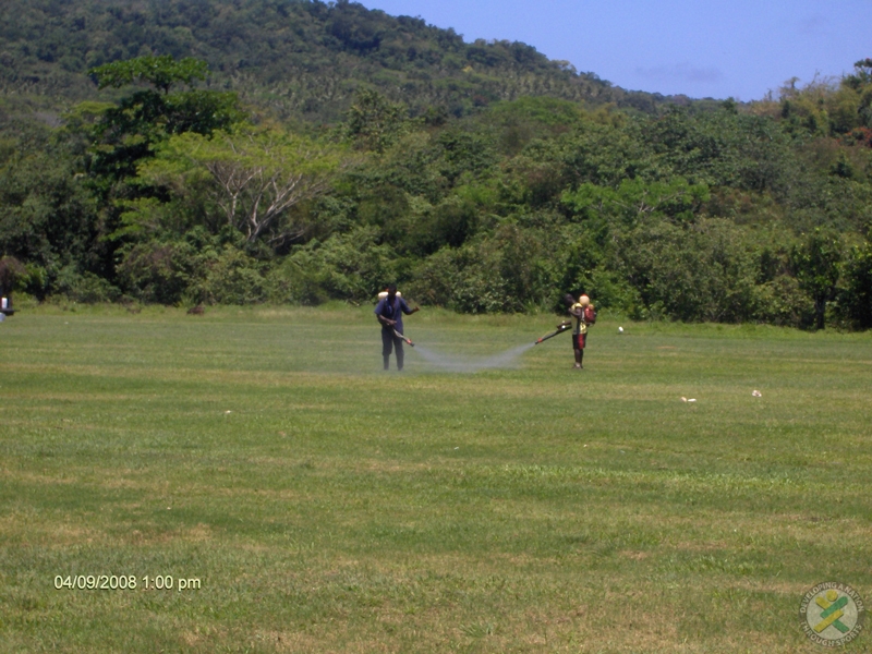 Eden garden Park, St. Mary JA (being sprayed)